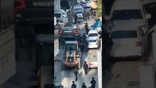 فيديو- تجريف قطعة أرض في مخيم شعفاط