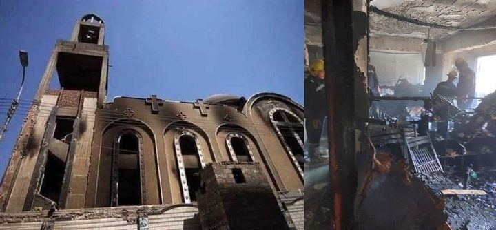 وزير الصحة المصرية يكشف  سبب حريق كنيسة المنيرة