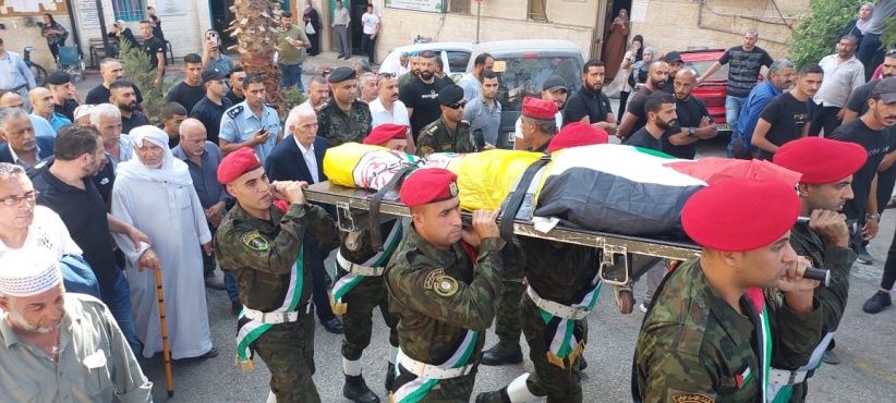  تشييع جثمان الشهيد موسى أبو محاميد في بيت لحم