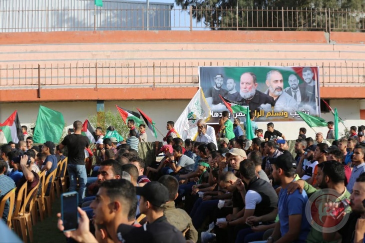 عشرات الآلاف يشاركون في مهرجان الاقصى في خطر بغزة