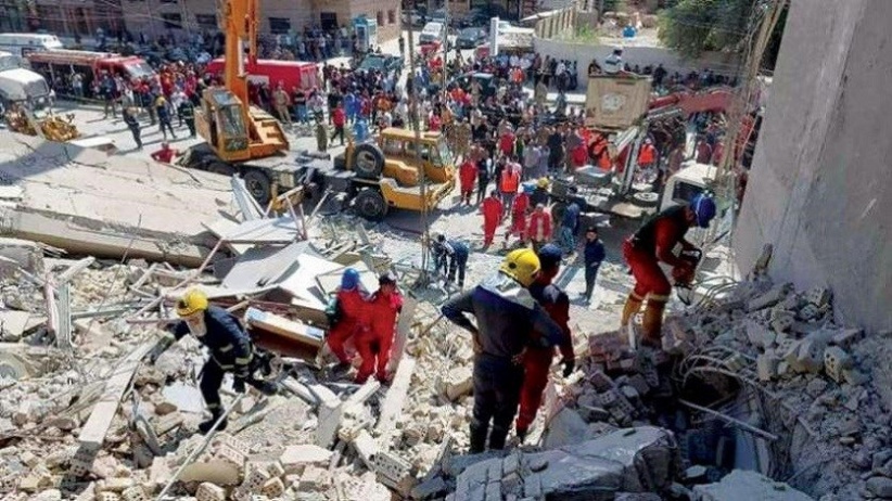 أربعة قتلى بانهيار مبنى في بغداد