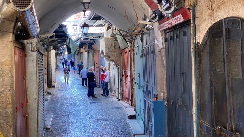 عصيان مدني- اضراب تجاري وتعليمي في القدس