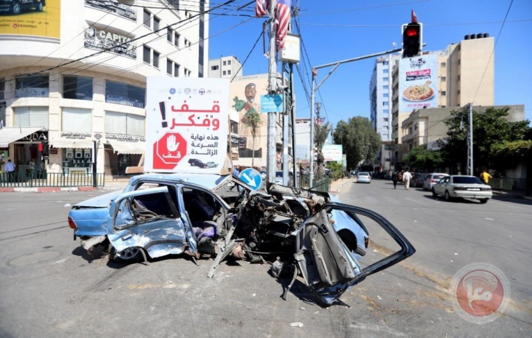 غزة: 11 إصابة بـ 6 حوادث سير خلال الـ 24 ساعة الماضية