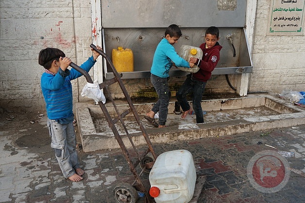 66% of the people of the Gaza Strip suffer from water-borne diseases