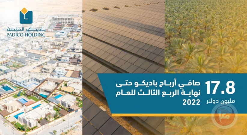 &quot;باديكو&quot; تفصح عن أرباحها للربع الثالث من العام 2022