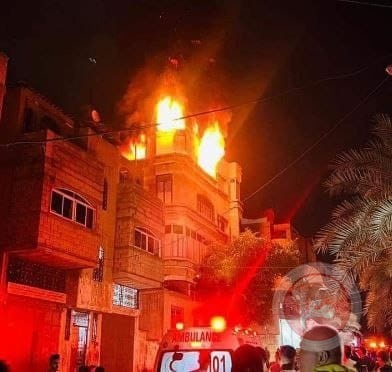 مؤتمر صحفي لإعلان نتائج التحقيق بحريق منزل عائلة أبو ريا