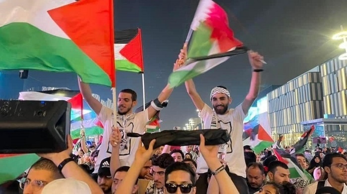 فلسطين حاضرة في فعاليات كأس العالم