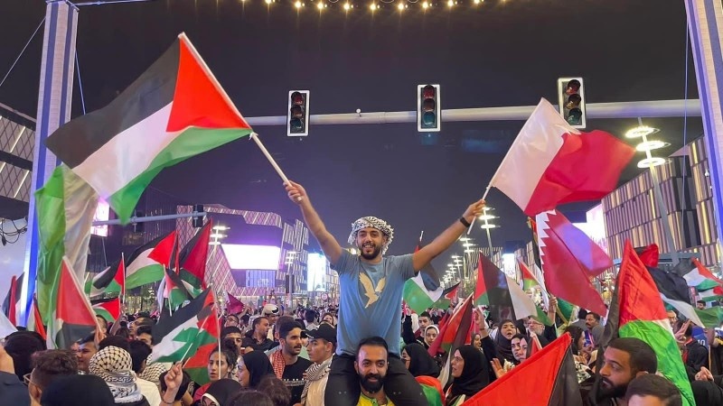 فلسطين حاضرة في مونديال &quot;فيفا قطر 2022&quot; (صور)