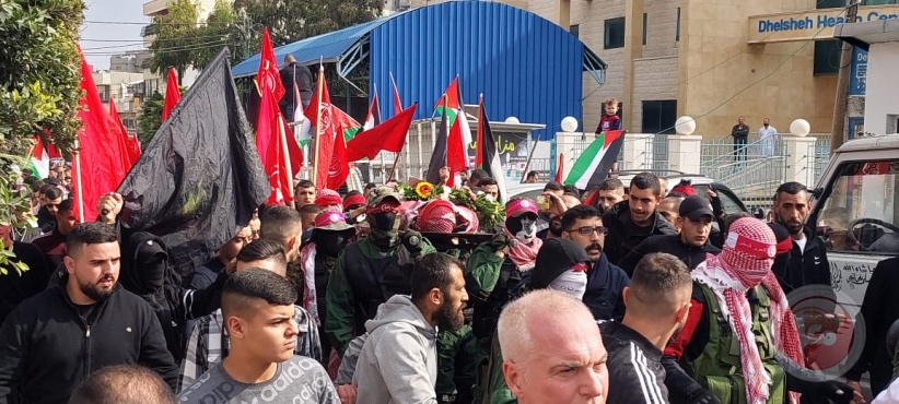 تشييع جثمان الشهيد عمر مناع في بيت لحم