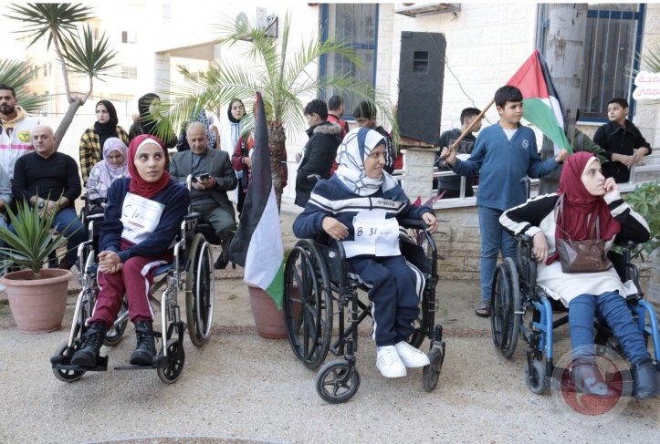 ماراثون رياضي للأشخاص ذوي الإعاقة شمال قطاع غزة.