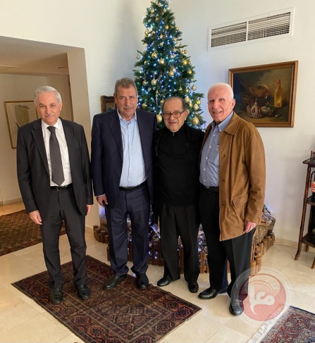 الأحمد وخوري يطلعان الوزير اللبناني السابق بقرادوني على التطورات الفلسطينية