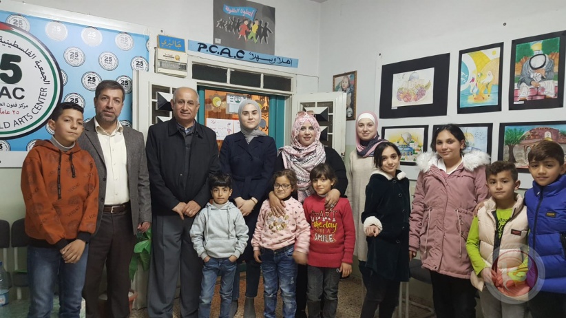 مدير الشؤون العامة في داخلية الخليل يزور مركز فنون الطفل الفلسطيني​​​​​​​