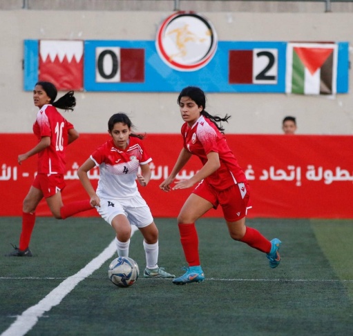 ناشئات فلسطين لكرة القدم يسقطن البحرين في بطولة غرب آسيا