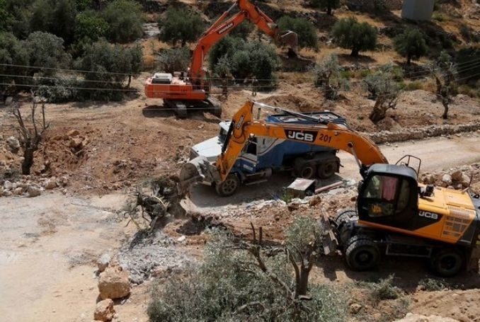 Large areas were bulldozed for the benefit of the East Salfit settlement