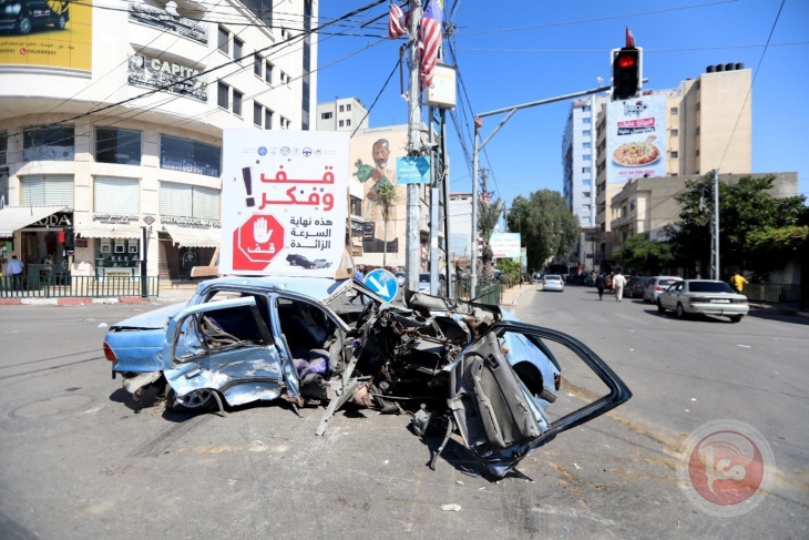 غزة: 10 إصابـات في 11 حادث سير خلال الـ 24 ساعة الماضية