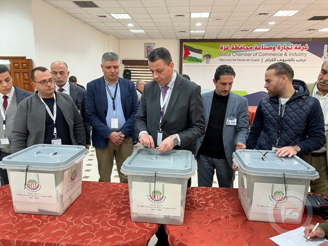 اعلان نتائج انتخابات الغرفة التجارية بغزة وعددهم 13 مرشحا