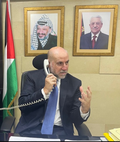 الهباش يبحث مع وزير الشؤون الدينية الجزائري سبل دعم القدس 