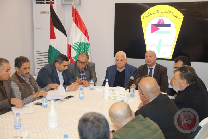 ابو هولي يلتقي اللجان الشعبية في المخيمات الفلسطينية بلبنان