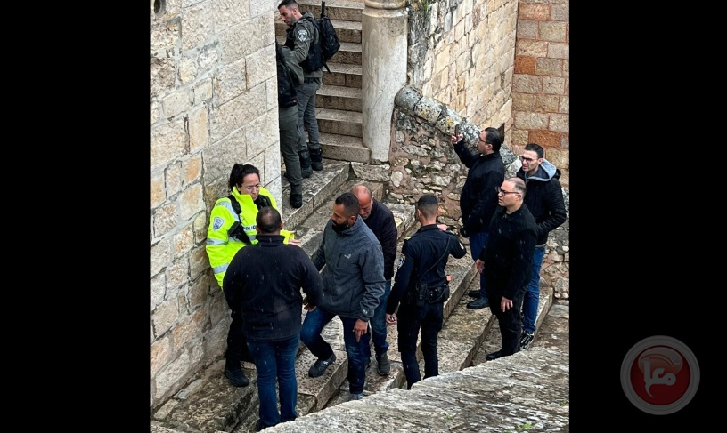 القدس.. مستوطنان يحاولان الاعتداء على كنيسة الجثمانية 