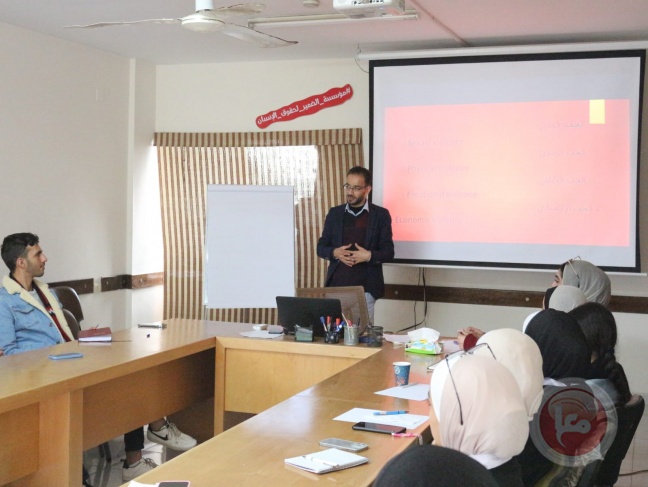 الضمير تنظم ورشة عمل تدريبية حول العنف المبني على النوع الاجتماعي لطلبة الجامعات في غزة