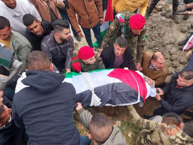 تشييع جثمان الشهيد أحمد أبو علي في يطا 