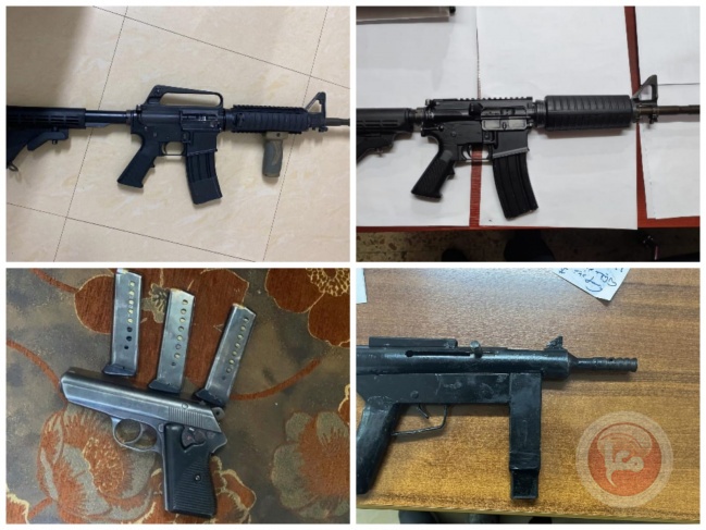 الخليل: الشرطة تضبط 5 قطع أسلحة نارية استخدمت بجرائم إطلاق نار