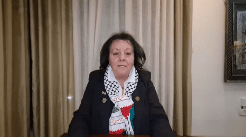 تنصيب دولة فلسطين سفيرة لليوم العالمي للسلام ممثلة بالأديبة الفلسطينية حنان عواد