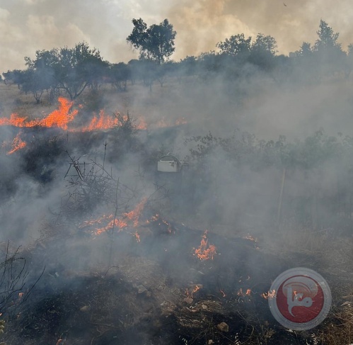 الاحتلال يمنع الدفاع المدني من إخماد حريق شرق بيت لحم