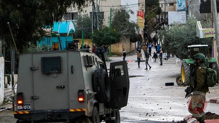 Two were injured by metal bullets during clashes with the occupation forces, west of Jenin
