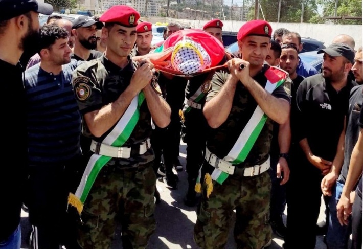 تشييع جثمان الشهيد طارق إدريس في نابلس