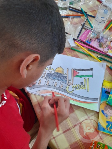 من مخيم عين الحلوة نلوّن القدس لعيون مخيم جنين 