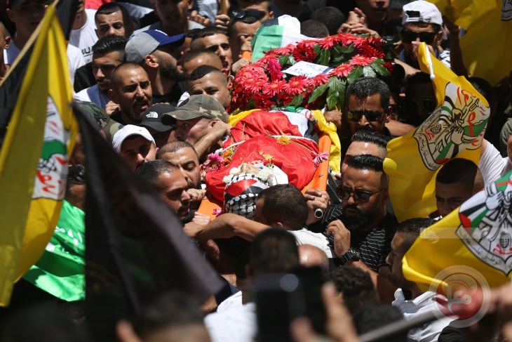  تشيّع جثمان الشهيد مخالفة إلى مثواه الأخير في نابلس  