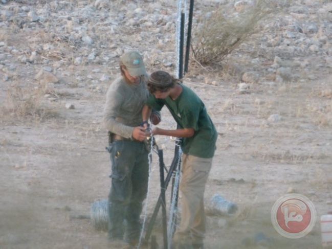 Settlers fence lands in the northern Jordan Valley