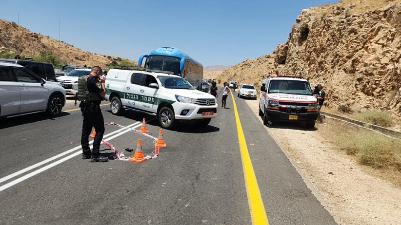 A shooting attack at the Hamra checkpoint in the Jordan Valley