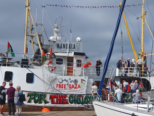 "Handala"  The first stage of sailing to break the siege on Gaza concludes