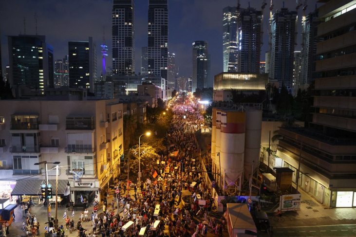 For the 34th consecutive week: Tens of thousands demonstrate against the Netanyahu government