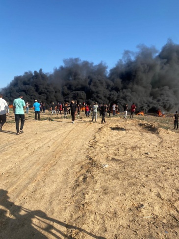 12 injured by occupation fire on the Gaza border