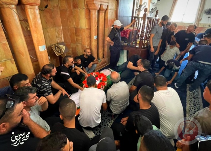 The funeral of the martyr Bilal Qadah in Shuqba, west of Ramallah