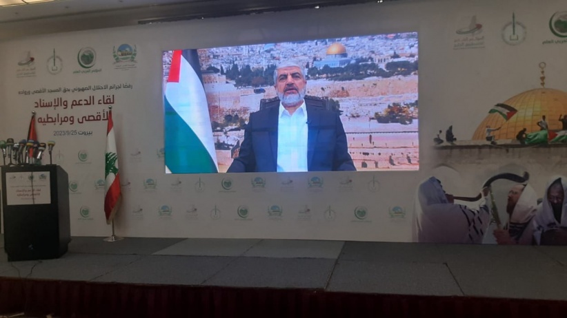 مشعل: العدو الاسرائيلي يلعب بالنار وسنكويه بها