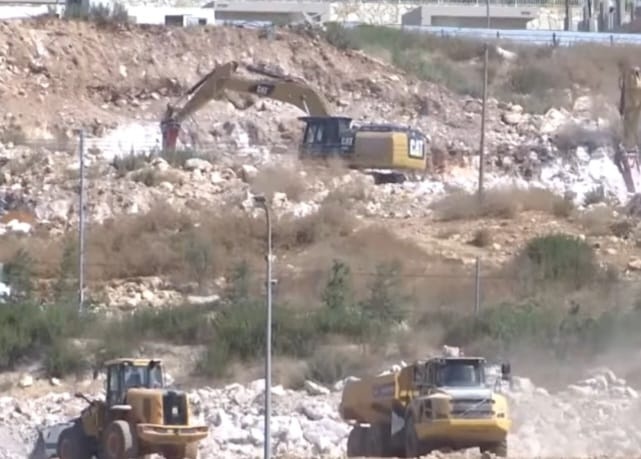 50 dunams were bulldozed for the expansion of the West Salfit settlement