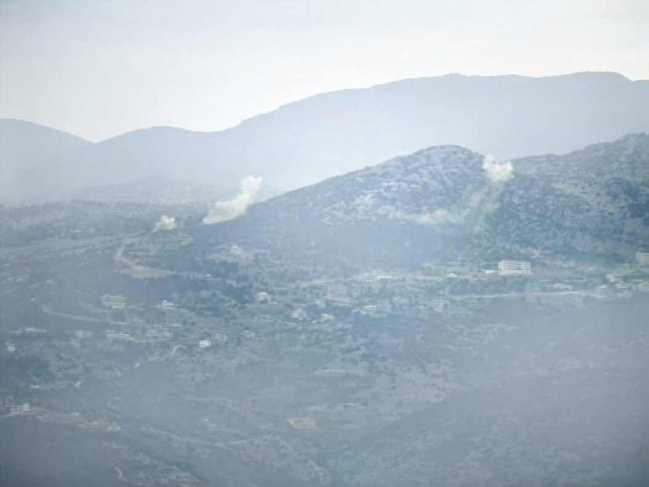 Mortar shells were fired from Lebanon towards Mount Hermon