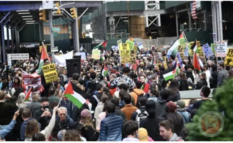New York: Demonstration in support of Hamas and the resistance
