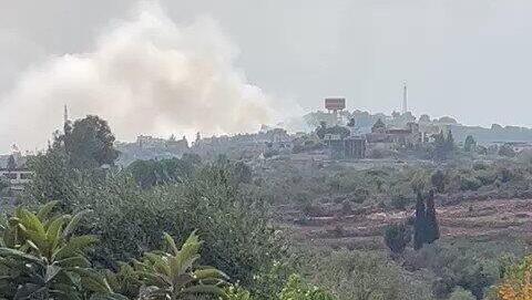 The occupation army bombed Lebanese territory in response to an explosion at the fence