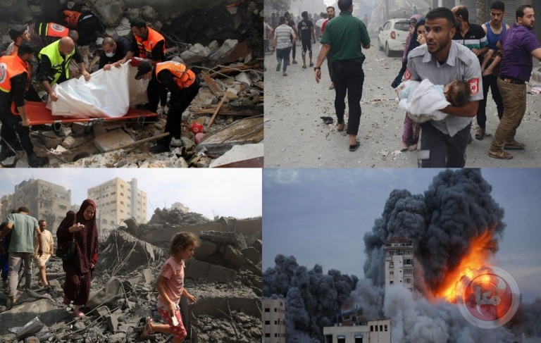 1,354 martyrs in the continuous bombing of Gaza