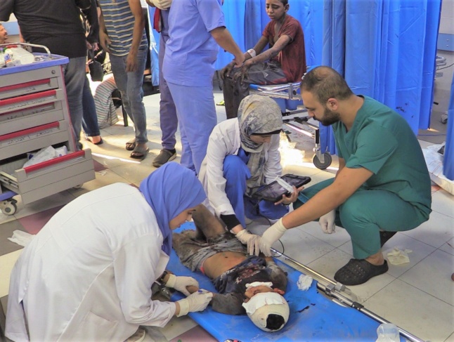 Health: The number of wounded exceeds the capacity of hospitals in Gaza