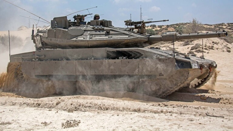 Hezbollah targets an Israeli tank