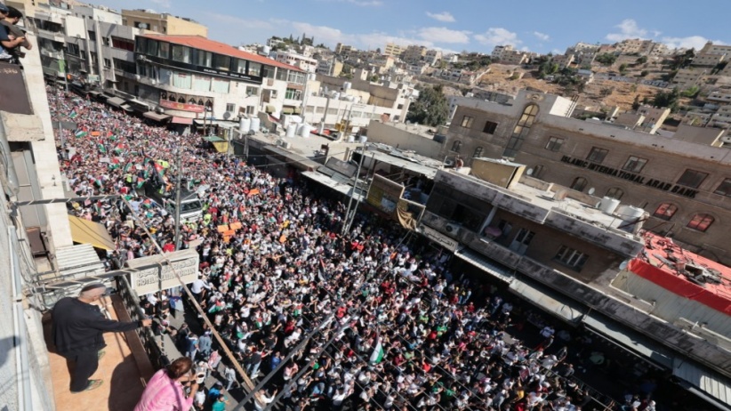 Jordan.. Thousands go out in solidarity marches with Gaza