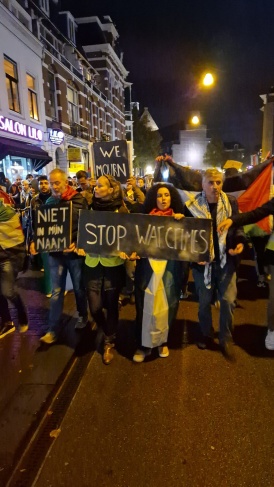 More than 10,000 demonstrators in Utrecht, Netherlands, in solidarity with Palestine
