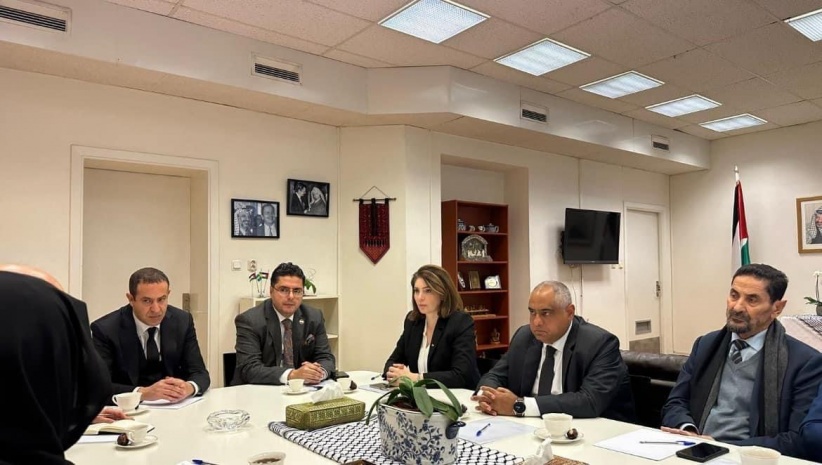 The Council of Arab Ambassadors accredited to the Kingdom of Sweden visits the headquarters of the Embassy of the State of Palestine