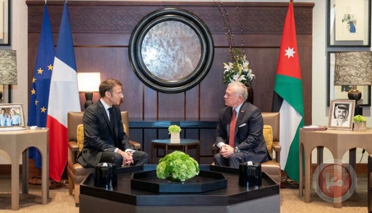 King of Jordan to Macron: Continuing the war on Gaza will explode the region